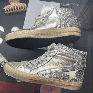Golden Goose high tops barley worn size 37